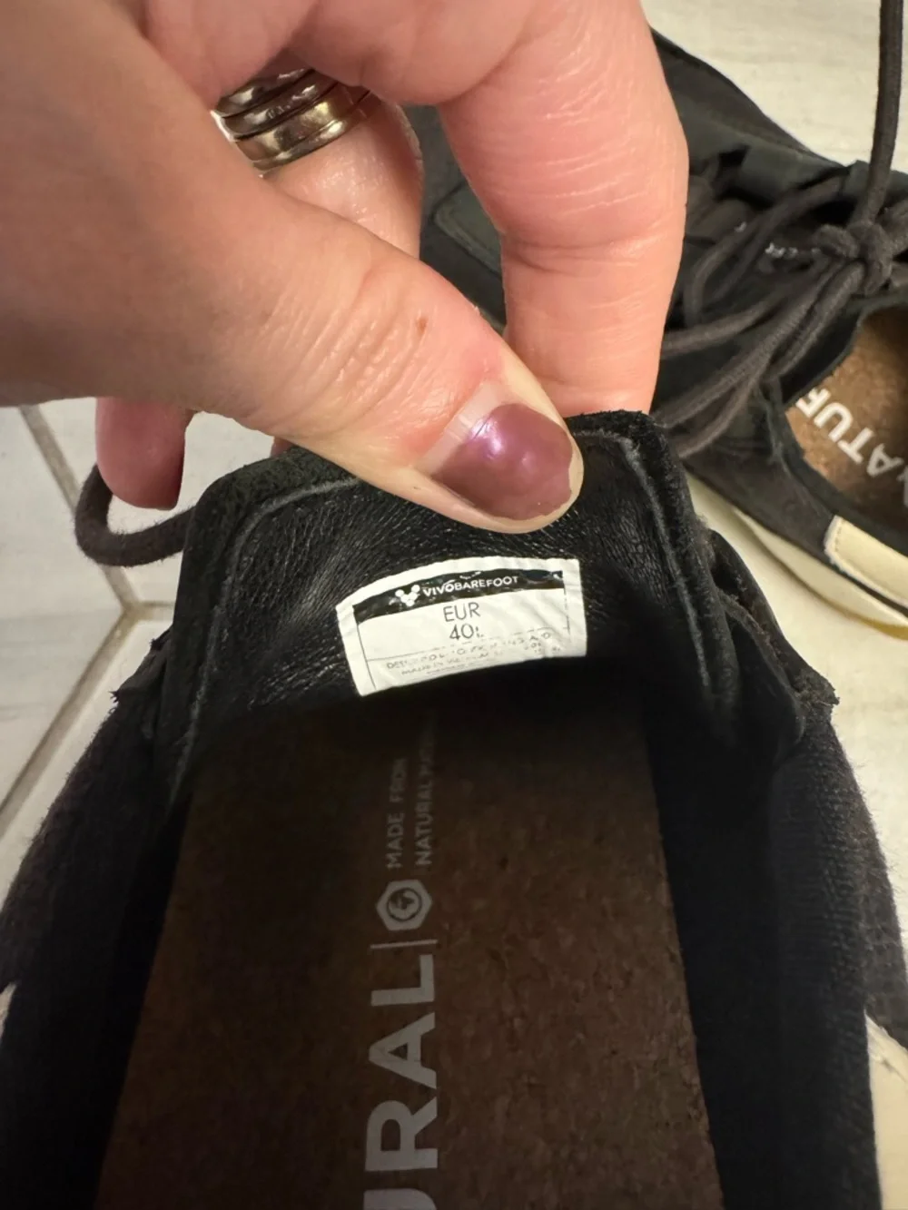 Vivo Barefoot Black Sneakers with Cream and Yellow Accents